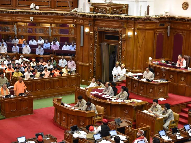 यूपी विधानसभा बजट सत्र का पहला दिन हंगामेदार, भाषा के मुद्दे पर भिड़े पक्ष-विपक्ष