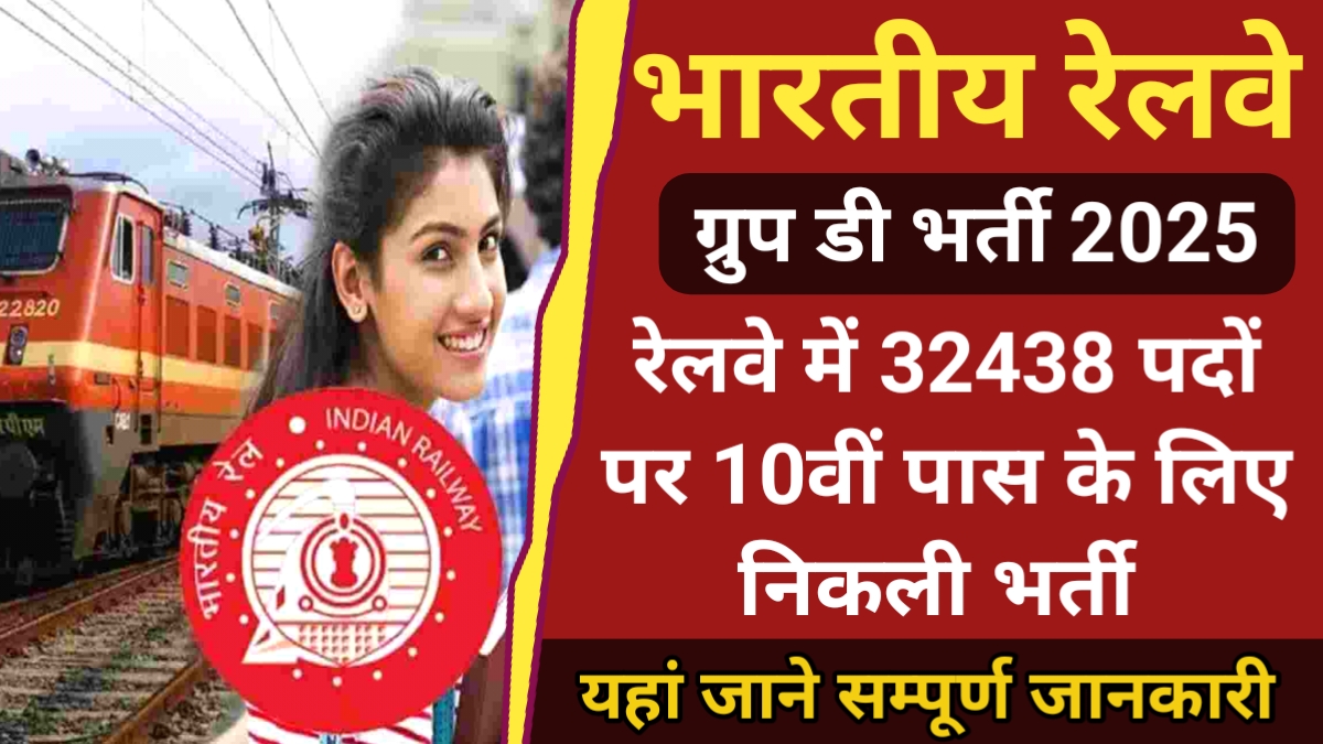 रेलवे ग्रुप D भर्ती 2025: आवेदन प्रक्रिया, योग्यता, फीस और महत्वपूर्ण तिथियां