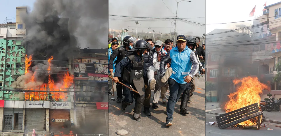 नेपाल में राजशाही समर्थकों और सुरक्षा बलों के बीच हिंसक झड़पें, कर्फ्यू लागू, सेना तैनात