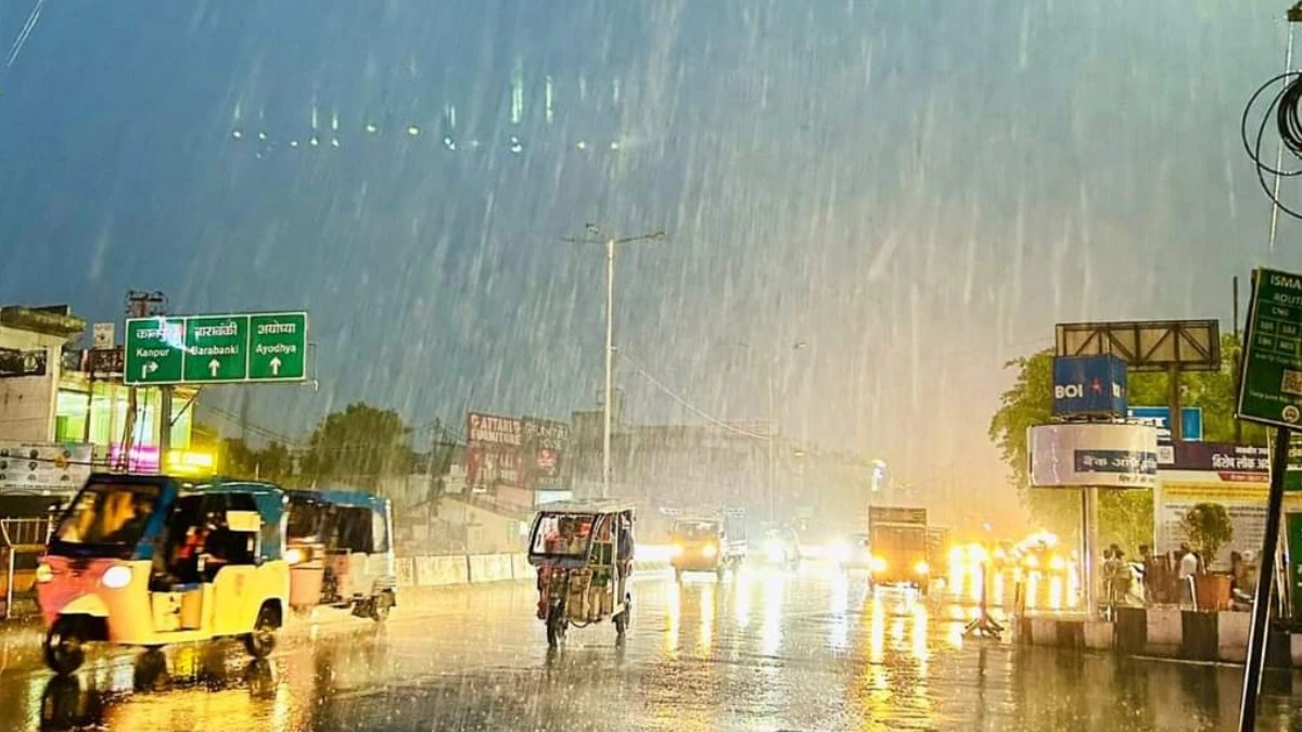 पश्चिमी यूपी में भारी बारिश का येलो अलर्ट, 47 जिलों में बिजली गिरने की आशंका
