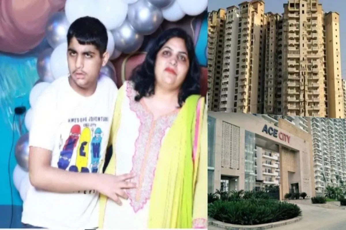 ग्रेटर नोएडा वेस्ट की ऐस सिटी सोसाइटी में मां-बेटे की दर्दनाक मौत