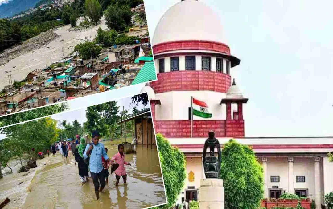 पहाड़ी राज्यों में बाढ़ को लेकर सुप्रीम कोर्ट की चिंता, पेड़ों की अवैध कटाई पर केंद्र और राज्यों से जवाब तलब