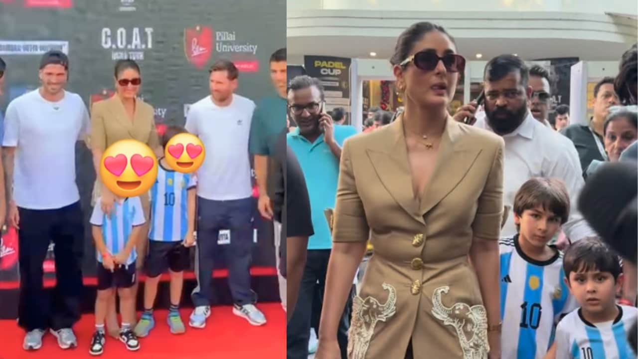 करीना कपूर ने बेटे जेह को खींचकर मेसी से दूर किया, वायरल वीडियो देख फैंस हुए हँसी के मज़े में डूब